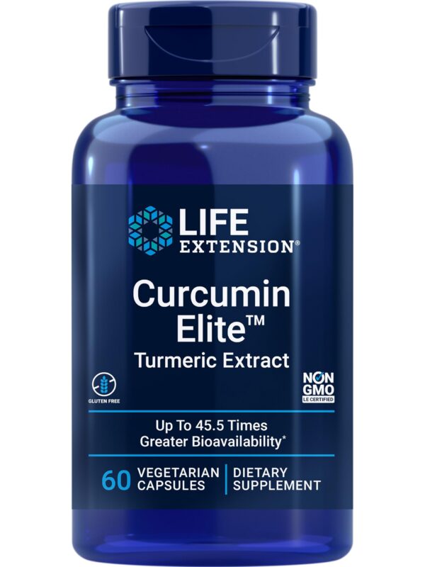 Frasco Life Extension Curcumin Elite 60 cápsulas vegetales