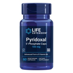 Frasco Life Extension Piridoxal 5'-fosfato vitamina B6 100 mg