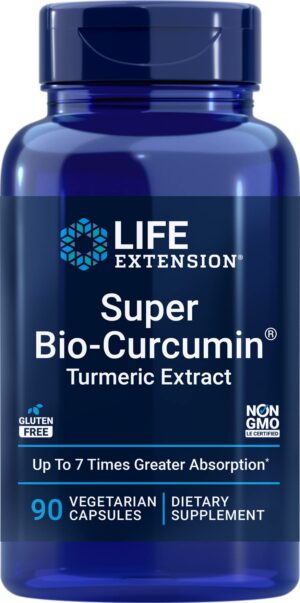 Frasco de Life Extension Super Bio-Curcumina 400 mg 90 cápsulas