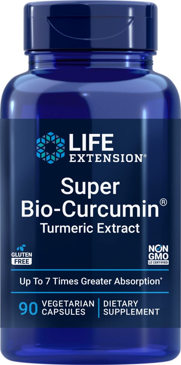 Frasco de Life Extension Super Bio-Curcumina 400 mg 90 cápsulas