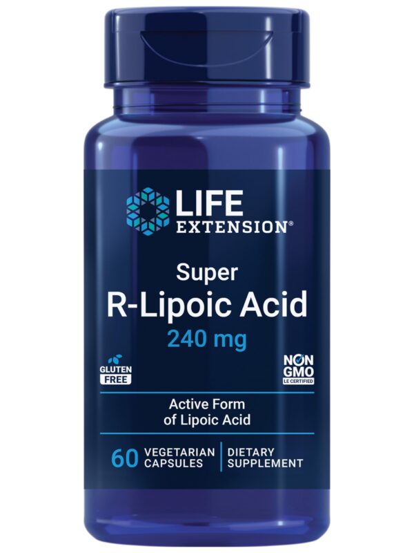 Version 1.0.0 Frasco Life Extension Super R-Lipoic Acid 240 mg 60 cápsulas
