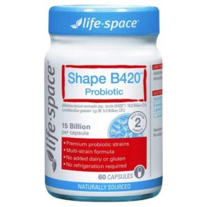 Frasco Life Space Shape B420 probiótico 60 cápsulas