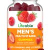 Frasco Lifeable gomitas multivitamínicas para hombres con 90 unidades