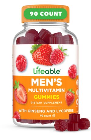 Version 1.0.0 Frasco Lifeable gomitas multivitamínicas para hombres con 90 unidades