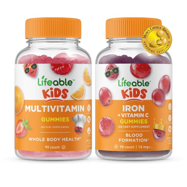 Version 1.0.0 Frasco Lifeable multivitaminas niños hierro y vitamina C gomitas