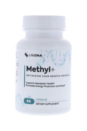 Frasco LIFEDNA Methyl+ multivitamínico metilado 60 cápsulas