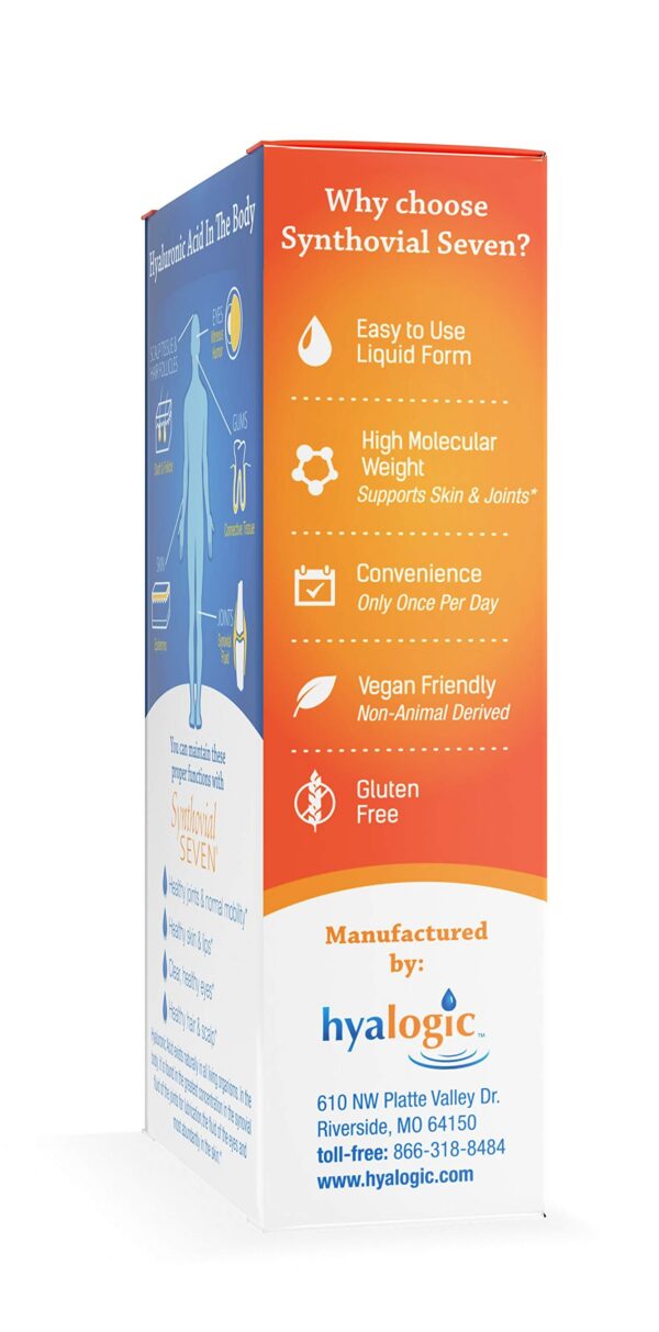 Version 1.0.0 Frasco líquido ácido hialurónico apoyo articular vegano