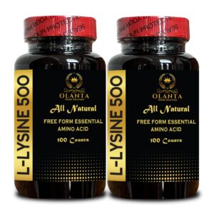 Frasco lisina L-Lysine HCl OLANTA