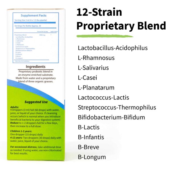 Version 1.0.0 Frasco LiviaOne probióticos líquidos veganos certificados