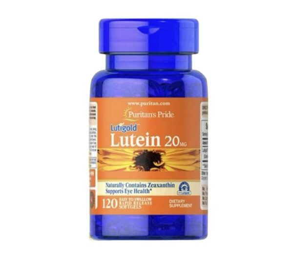 Frasco de Luteína Puritan's Pride 20 mg para salud ocular