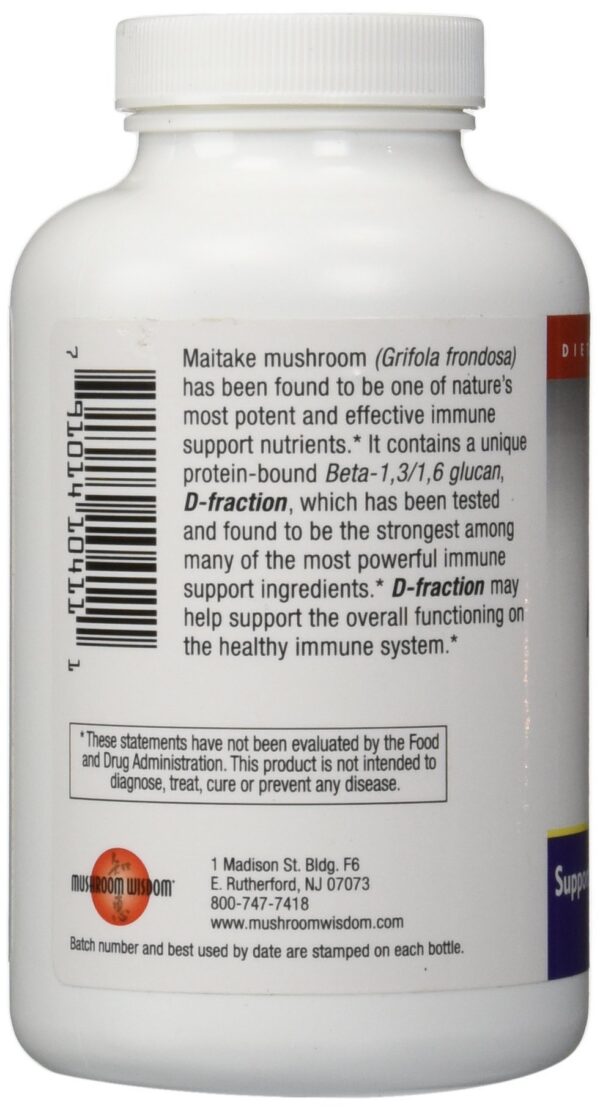 Version 1.0.0 Frasco Maitake D-Fracción en cápsulas para sistema inmune