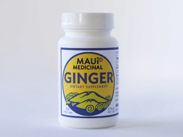 Version 1.0.0 Frasco Maui Medicinal Herbs jengibre orgánico 375 mg por cápsula