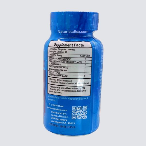 Frasco mazatura glucosamina condroitina suplemento articular