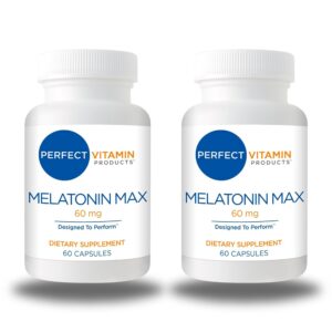 Version 1.0.0 Frasco melatonina MAX 60mg Perfect Vitamin Products 120 cápsulas