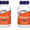 Version 1.0.0 Frasco melatonina NOW Foods 5mg alta potencia 180 cápsulas
