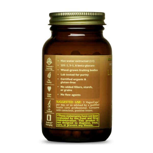 Frasco melena de león cápsulas veganas HealthForce