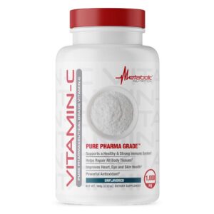 Frasco Metabolic Nutrition vitamina C 1000mg alta absorción