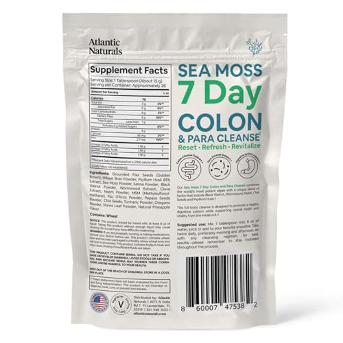 Frasco mezcla musgo marino y psyllium Atlantic Naturals