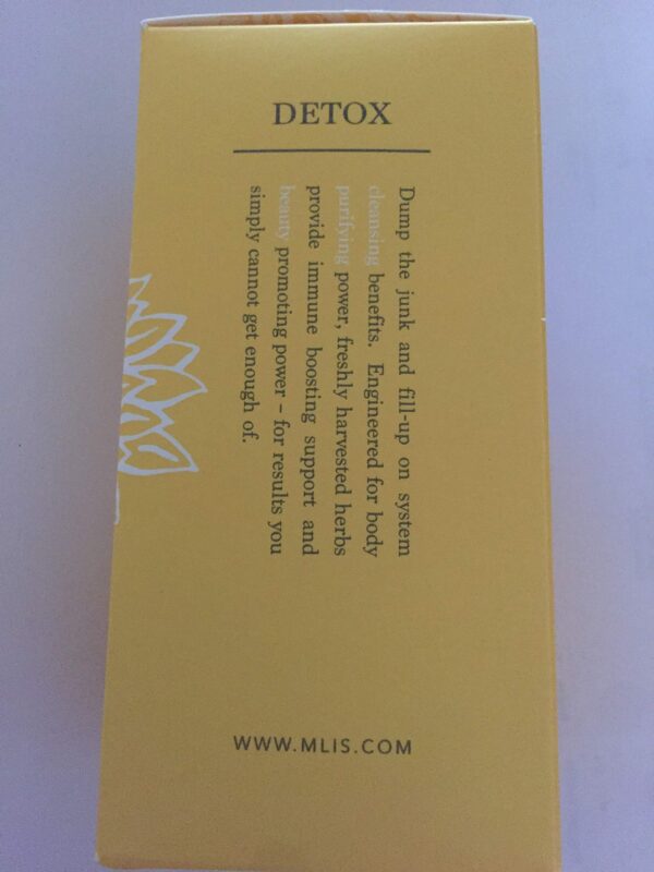 Frasco de M'lis Detox Body Purifier cápsulas vegetales