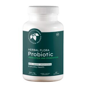 Frasco de Mountain Meadow Herbs probióticos y prebióticos
