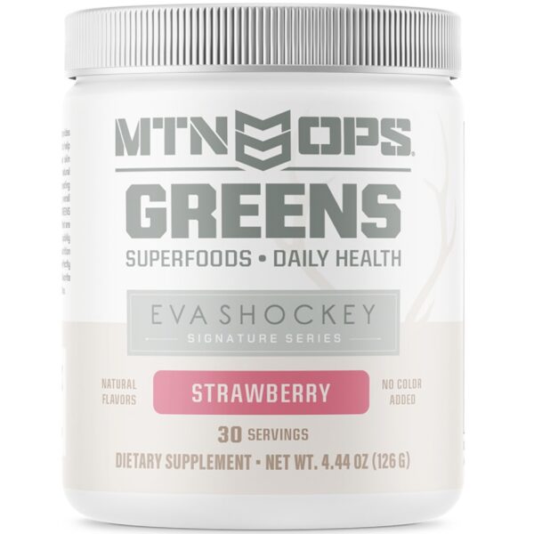 Frasco MTN OPS Eva Shockey Greens con etiqueta