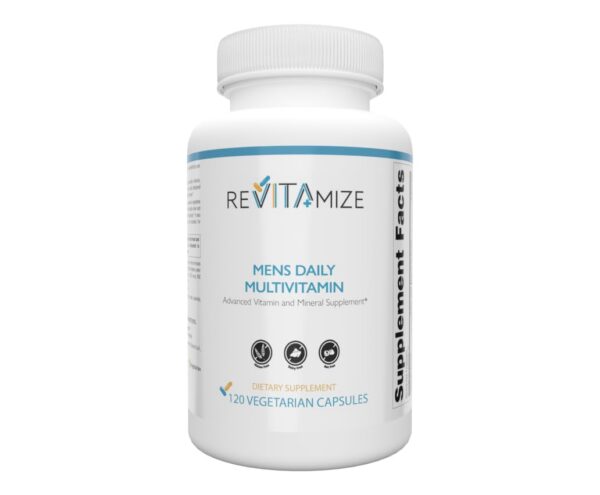 Frasco multivitaminas diarias para hombres MultiMedica 120 cápsulas veganas