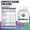 Frasco de KAL Multisaurus multivitaminas infantiles