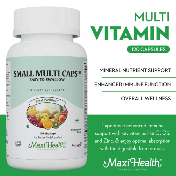 Frasco de multivitaminas Maxi Health