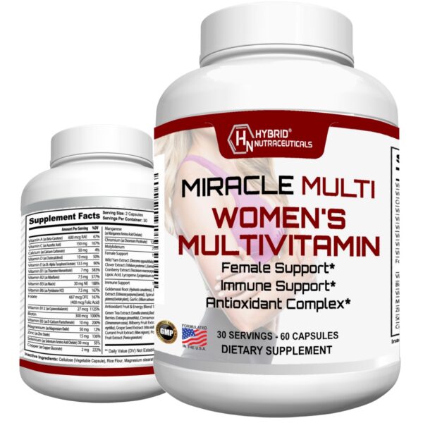 Frasco multivitaminas MiracleMulti para mujeres 60 cápsulas