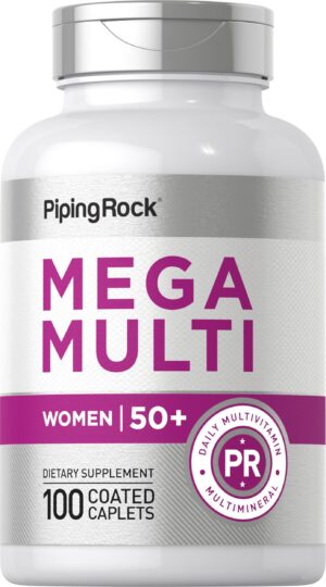 Version 1.0.0 Frasco de multivitaminas para mujeres 50 plus Piping Rock