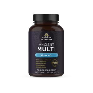 Frasco multivitamínico Ancient Nutrition para hombres 40+