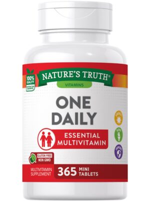 Frasco multivitaminico diario nature's truth mini tabletas 365