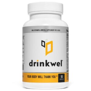 Frasco multivitamínico drinkwel apoyo hígado 90 unidades