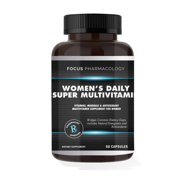 Frasco Multivitamínico Focus Pharmacology para mujeres 60 cápsulas