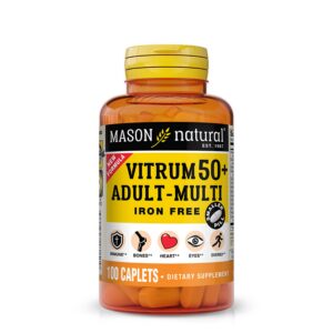 Frasco multivitamínico MASON NATURAL Vitrum 50+ 100 tabletas