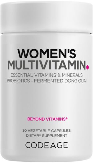 Frasco multivitamínico para mujeres Codeage 30 cápsulas