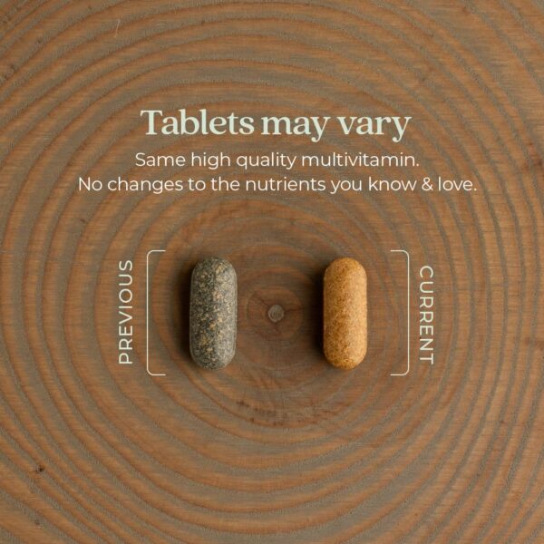 Frasco multivitamínico New Chapter para apoyo estrés y belleza 120 ct