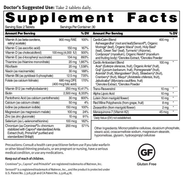 Frasco del multivitamínico para soporte inmunológico y energía