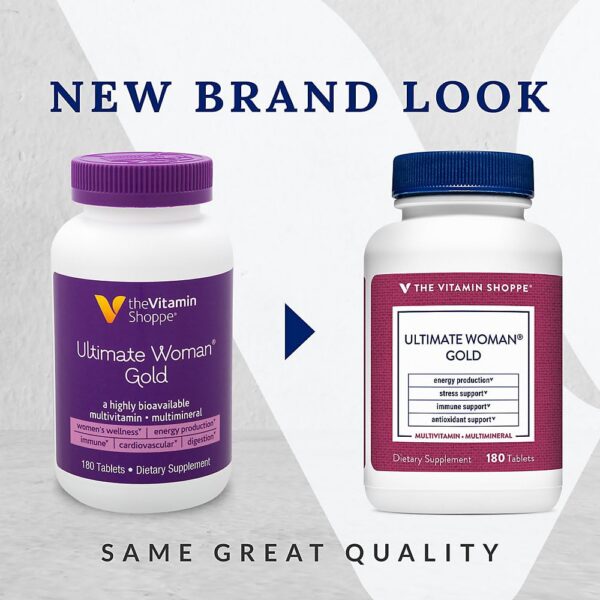 Frasco de Multivitamínico Ultimate Woman Gold 180 tabletas