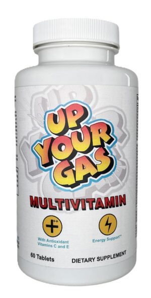 Frasco de multivitamínico Up Your Gas 60 tabletas