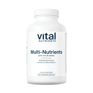 Version 1.0.0 Frasco multivitamínico Vital Nutrients 180 cápsulas