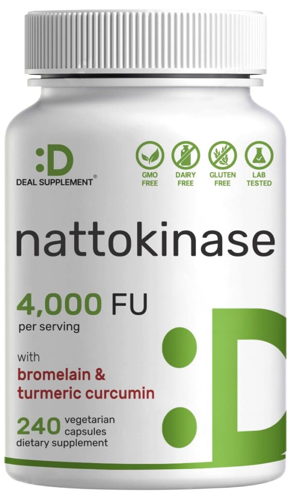 Frasco Nattokinase 4000 FU – etiqueta frontal