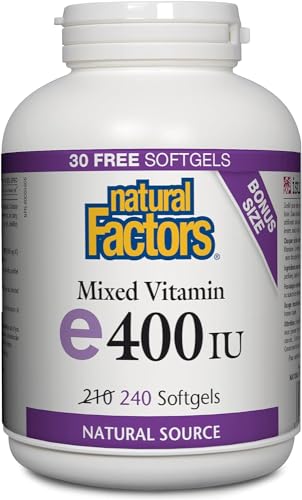 Version 1.0.0 Frasco Natural Factors Vitamina E mixta 400 IU