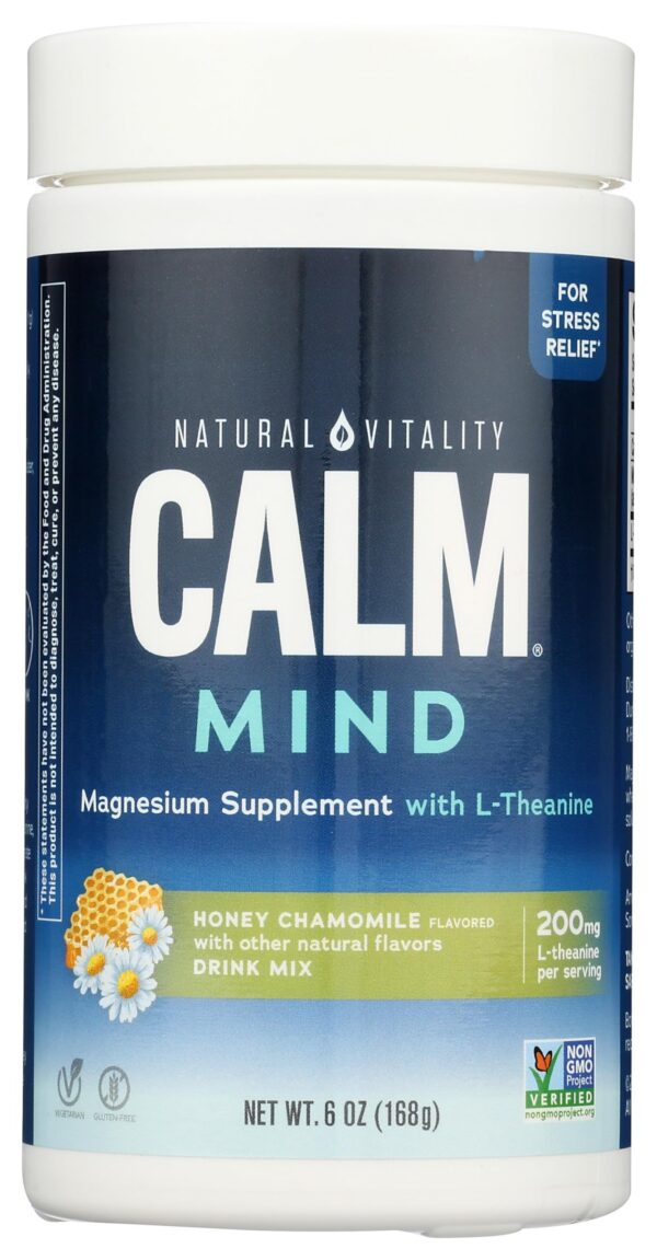 Frasco de Natural Vitality Honey Chamomile Calm Mind 6 onzas