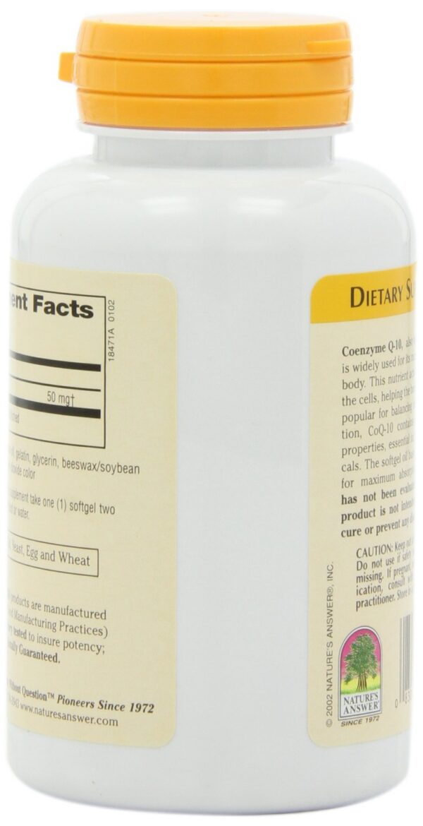 Frasco de Nature's Answer CoQ-10