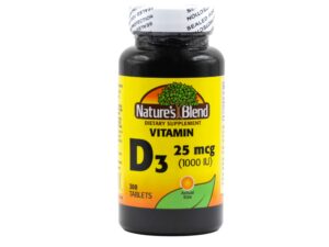 Version 1.0.0 Frasco Nature's Blend Vitamina D3 1000 UI 300 tabletas