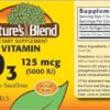 Frasco Nature's Blend vitamina d3 para salud ósea