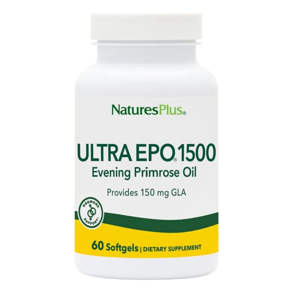 Frasco Natures Plus Ultra EPO aceite de onagra 1500 mg