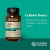 Frasco de Nature's Sunshine Cellular Detox 100 cápsulas para detox digestivo