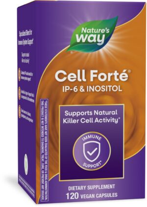 Frasco Nature's Way Cell Forté IP-6 e inositol 120 cápsulas
